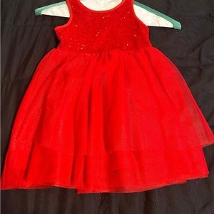 cat & jack red toddler dress